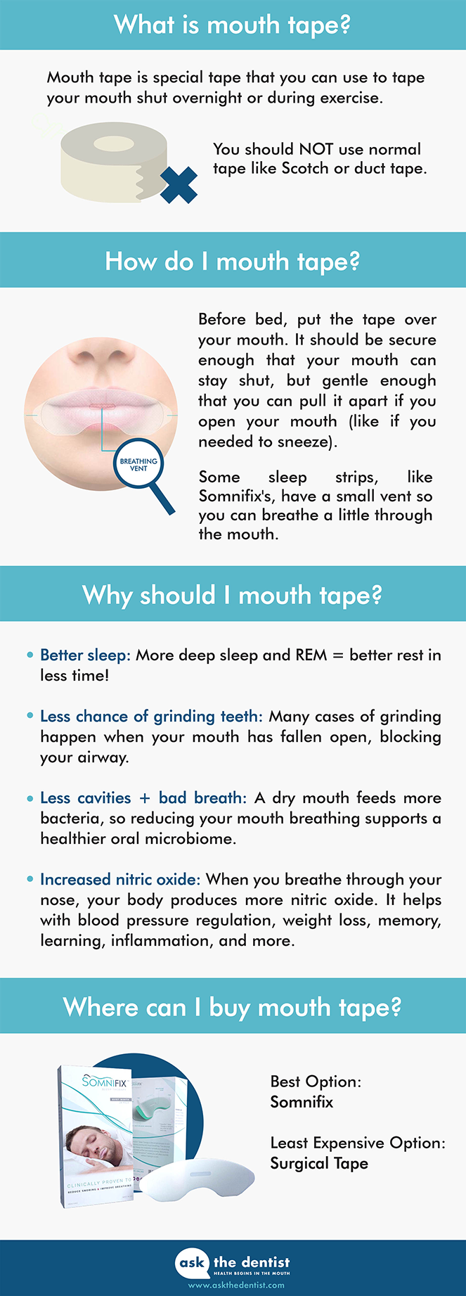 Using micropore tape to achieve your best night sleep