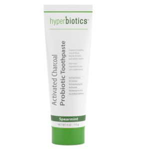 Hyperbiotics Charcoal toothpaste tube